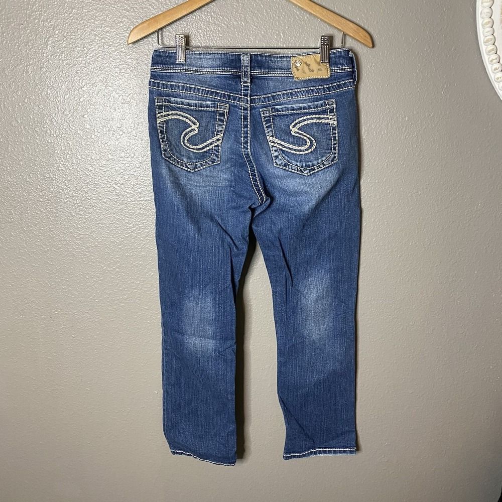Silver Jeans NATSUKI CAPRI Mid Rise Stretch Womens size 29
